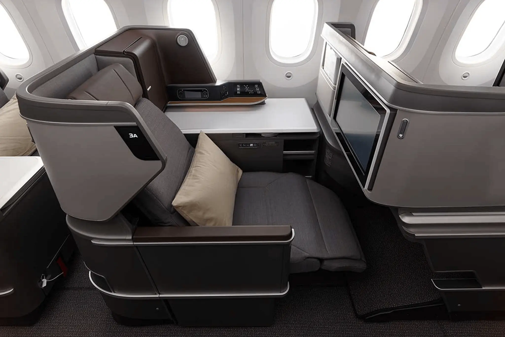 Eva Air business class cabin